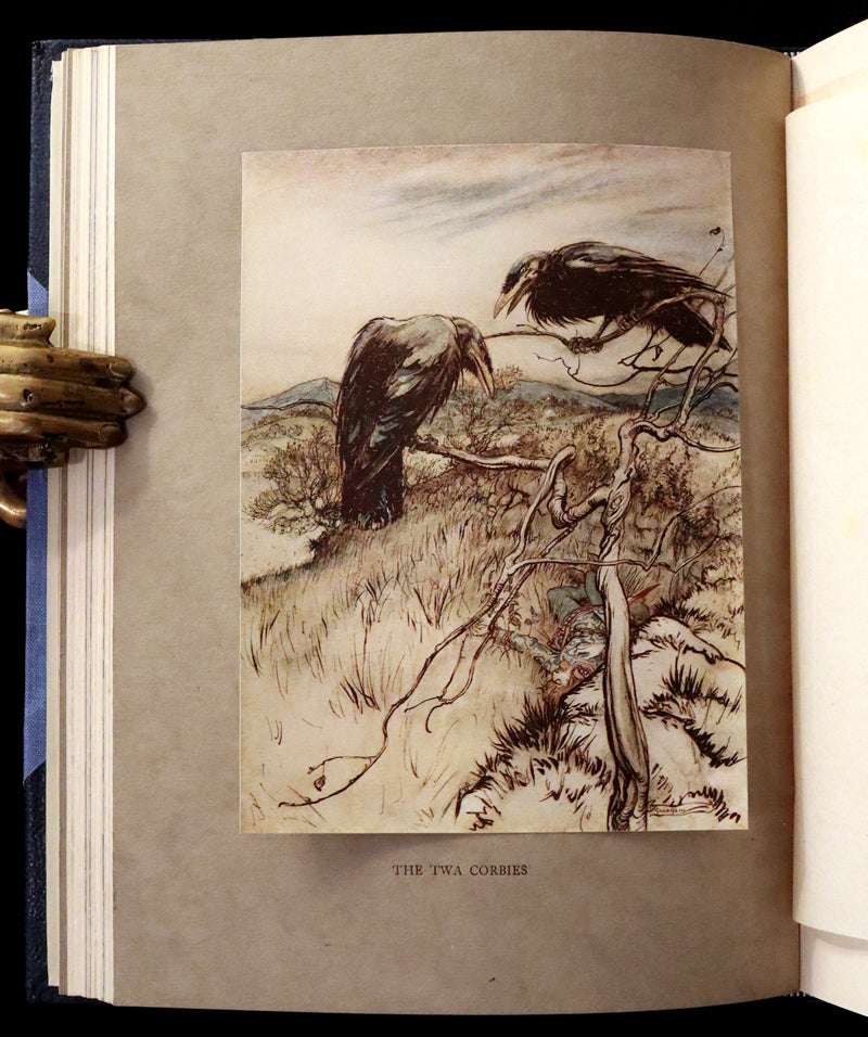 1919 Rare First Edition illustrated by Rackham - Some British Ballads in a beautiful binding.