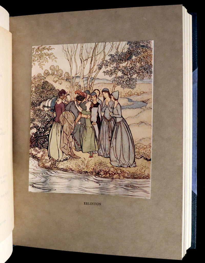 1919 Rare First Edition illustrated by Rackham - Some British Ballads in a beautiful binding.