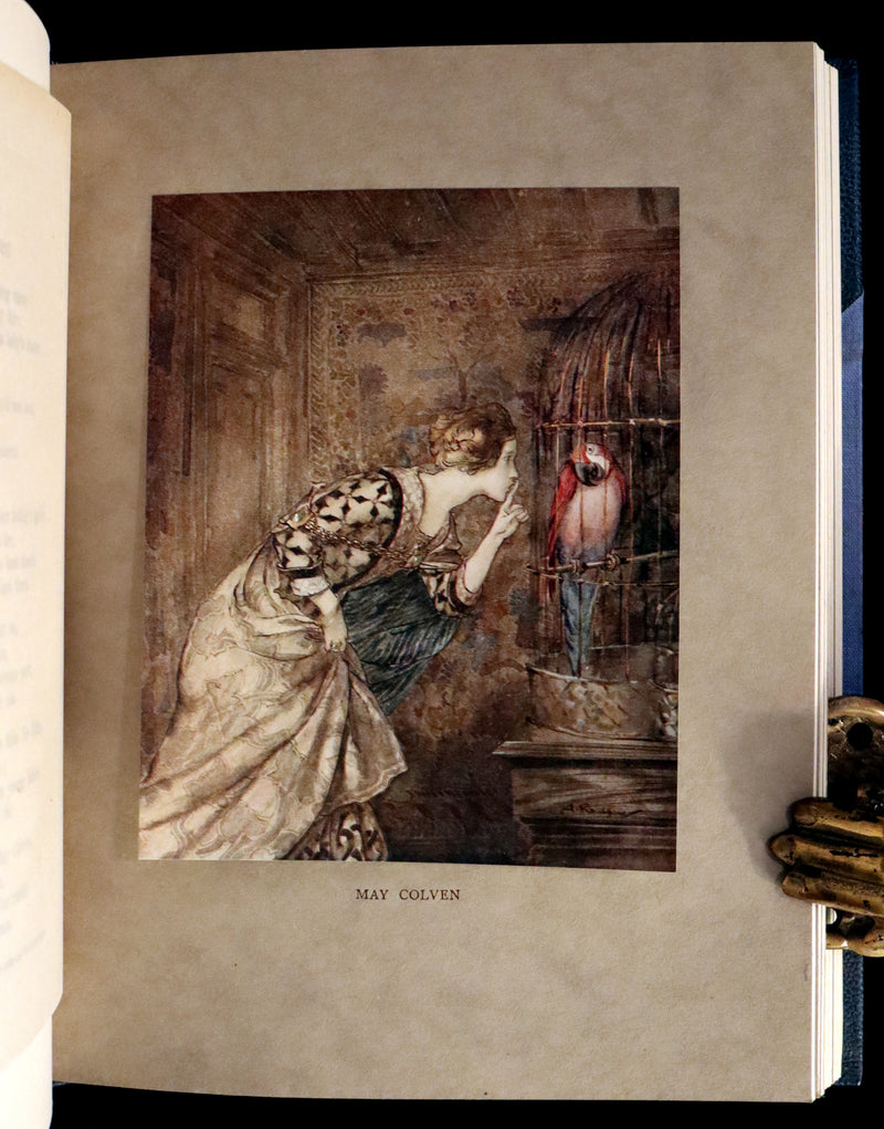 1919 Rare First Edition illustrated by Rackham - Some British Ballads in a beautiful binding.