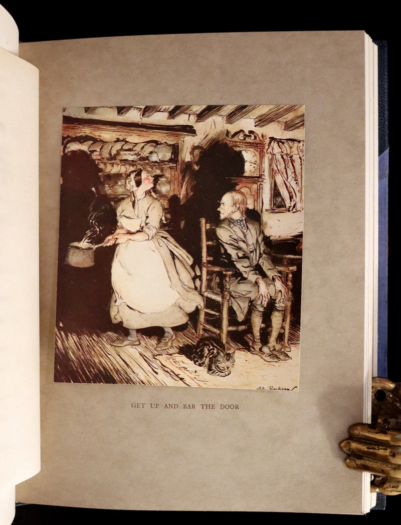 1919 Rare First Edition illustrated by Rackham - Some British Ballads in a beautiful binding.