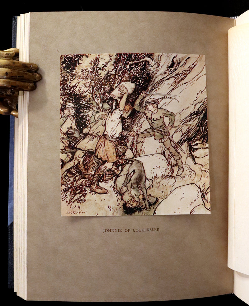 1919 Rare First Edition illustrated by Rackham - Some British Ballads in a beautiful binding.