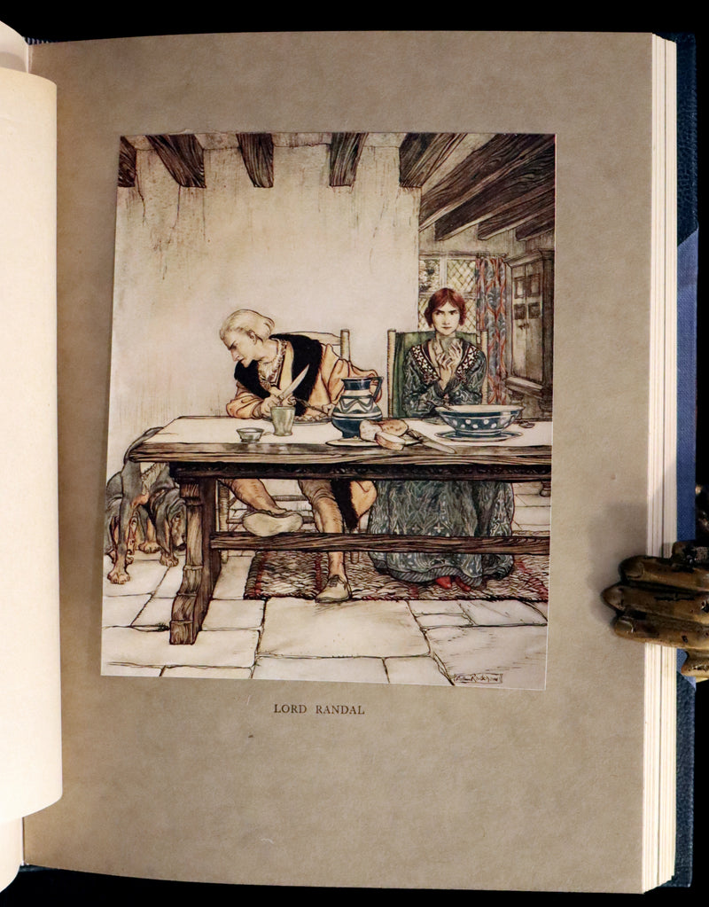 1919 Rare First Edition illustrated by Rackham - Some British Ballads in a beautiful binding.