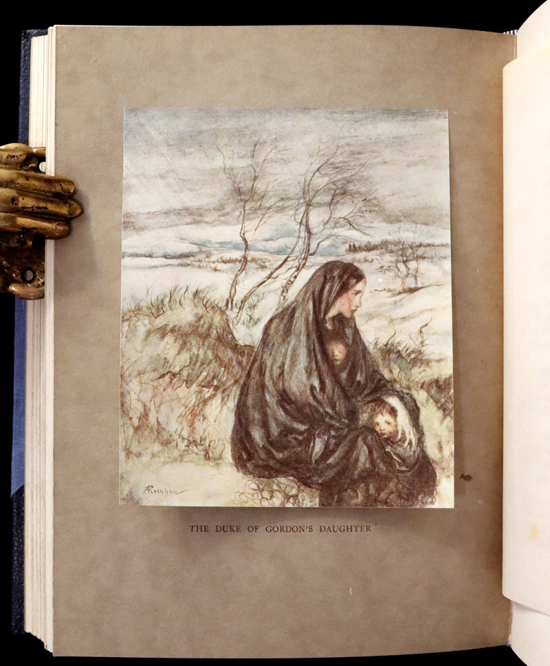 1919 Rare First Edition illustrated by Rackham - Some British Ballads in a beautiful binding.