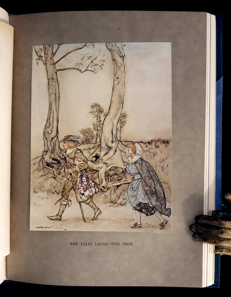 1919 Rare First Edition illustrated by Rackham - Some British Ballads in a beautiful binding.