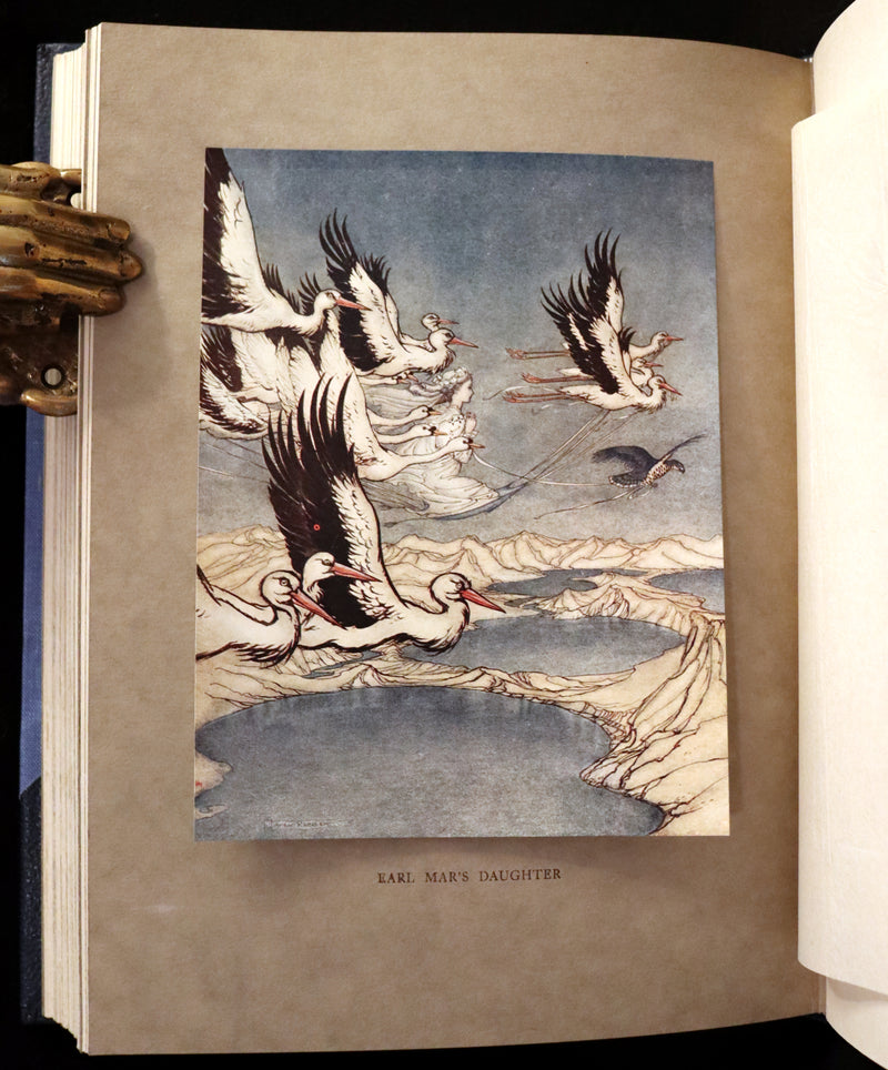 1919 Rare First Edition illustrated by Rackham - Some British Ballads in a beautiful binding.