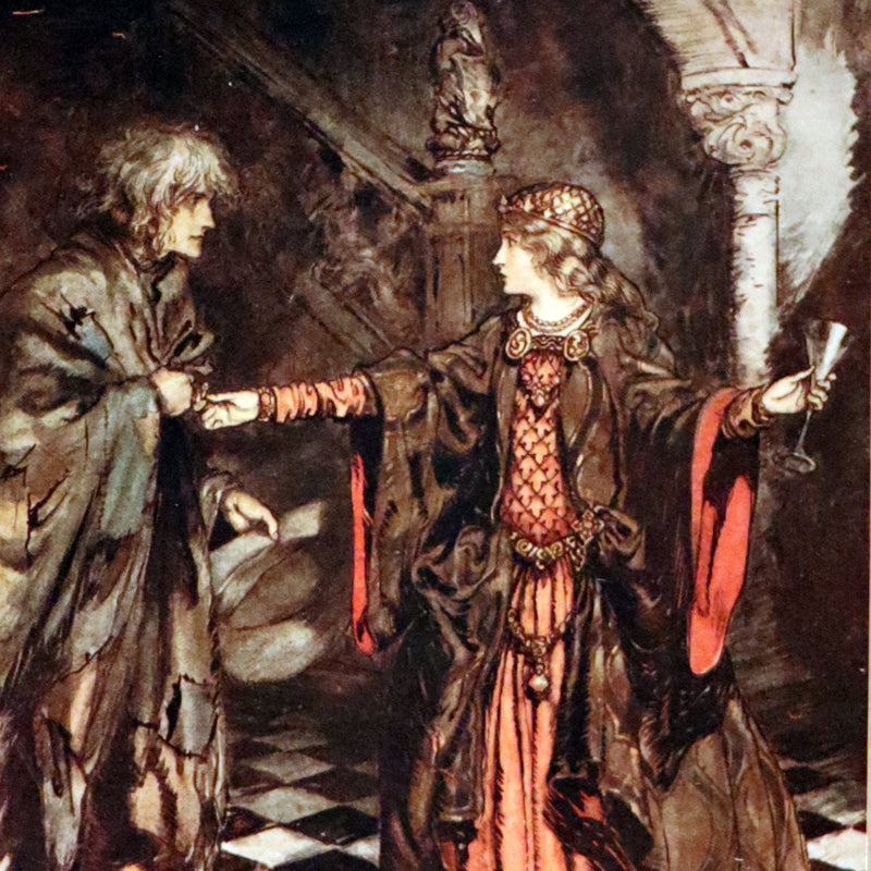 1919 Rare First Edition illustrated by Rackham - Some British Ballads in a beautiful binding.