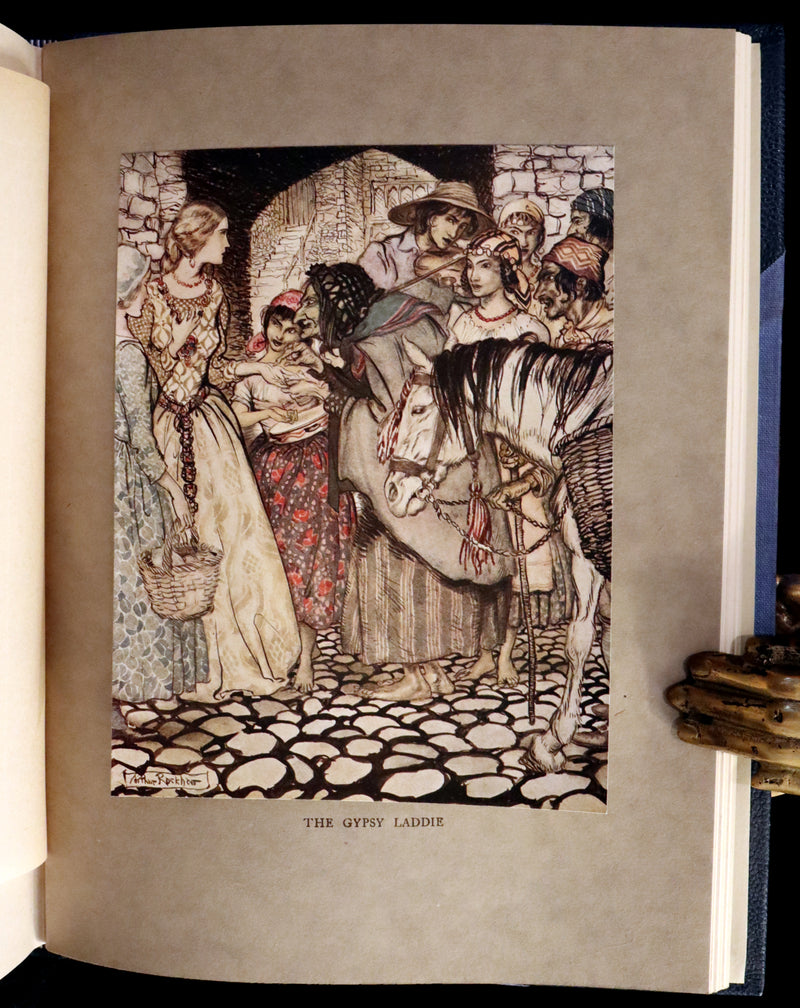 1919 Rare First Edition illustrated by Rackham - Some British Ballads in a beautiful binding.