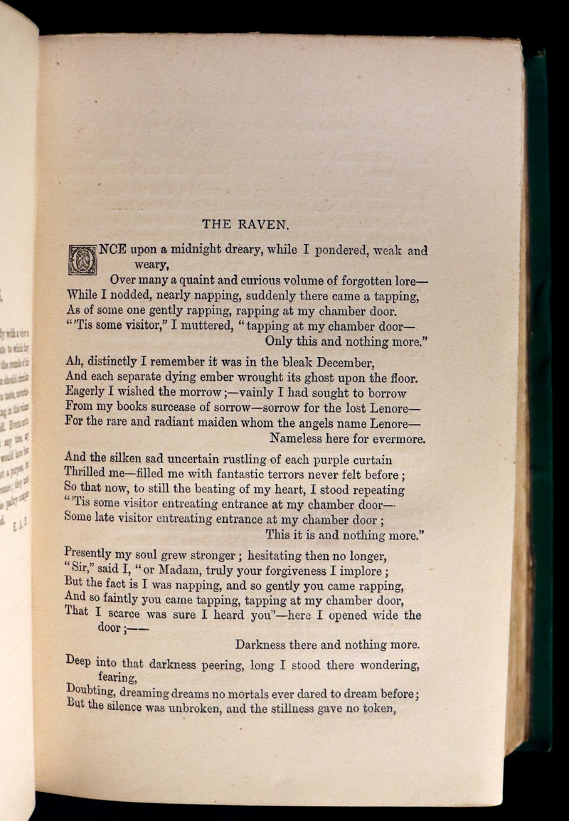1872 Scarce Book - WORKS OF EDGAR ALLAN POE. First Edition with a Study on his Life & Writings by CHARLES BAUDELAIRE.