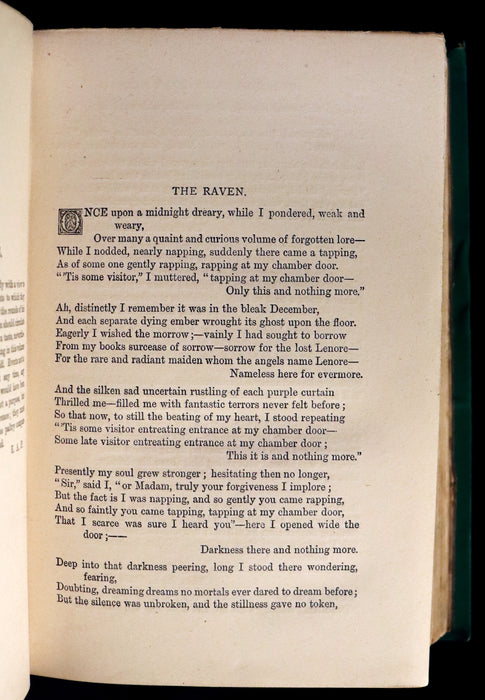 1872 Scarce Book - WORKS OF EDGAR ALLAN POE. First Edition with a Study on his Life & Writings by CHARLES BAUDELAIRE.