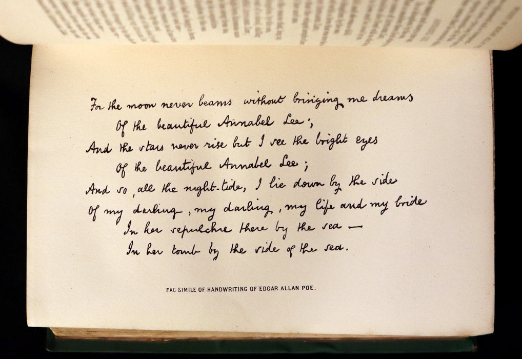 1872 Scarce Book - WORKS OF EDGAR ALLAN POE. First Edition with a Study on his Life & Writings by CHARLES BAUDELAIRE.