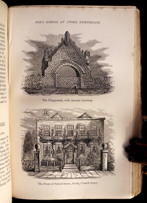 1872 Scarce Book - WORKS OF EDGAR ALLAN POE. First Edition with a Study on his Life & Writings by CHARLES BAUDELAIRE.