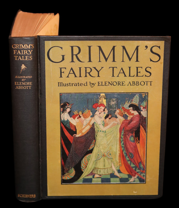 1926 Rare Book ~ Grimm's Fairy Tales Selected and Illustrated by Elenore Abbott.