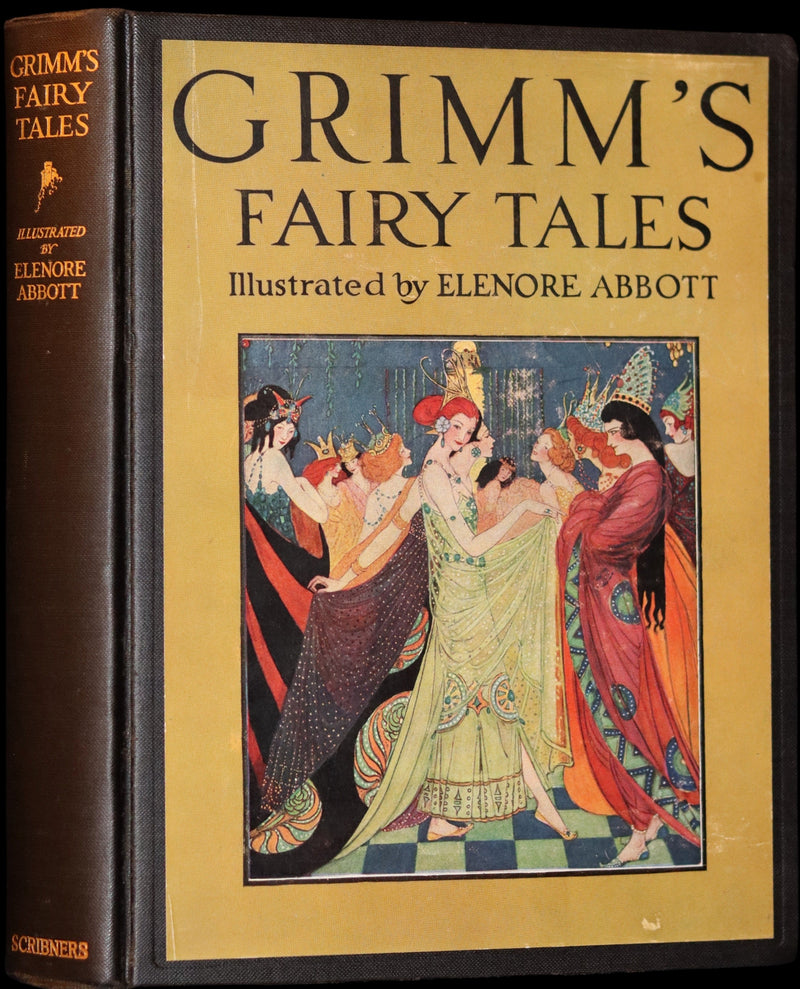 1926 Rare Book ~ Grimm's Fairy Tales Selected and Illustrated by Elenore Abbott.