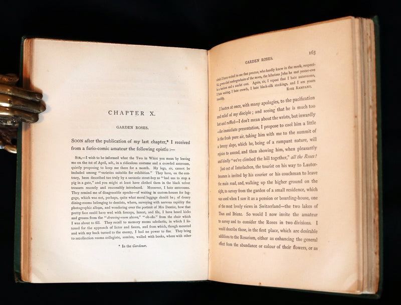 1872 Rare Victorian Gardening Book -  A Book about ROSES, How to grow and show them.
