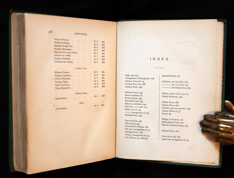 1872 Rare Victorian Gardening Book -  A Book about ROSES, How to grow and show them.