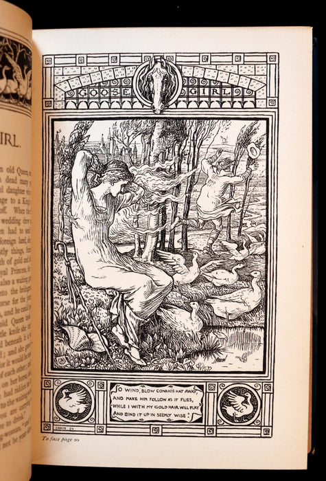 1882 Rare First Edition - Brothers Grimm's FAIRY TALES illustrated by Walter Crane.