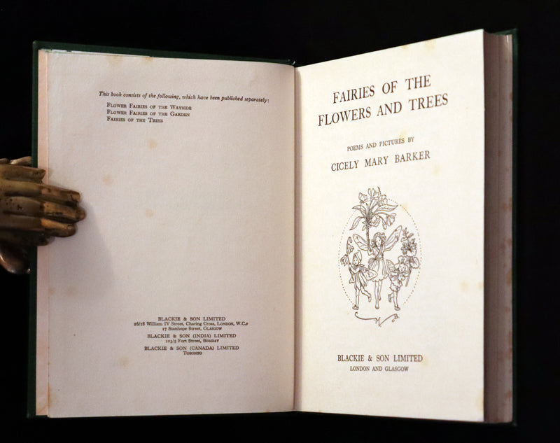 1950 Rare First Edition - FAIRIES OF THE FLOWERS & TREES by Cicely Mary Barker.