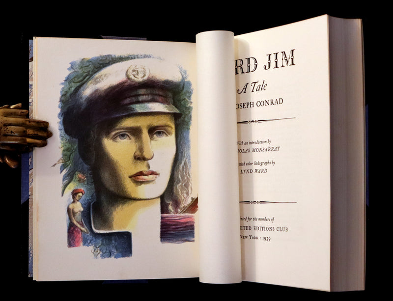 1959 Limited Book bound by Bayntun - Lord Jim by Joseph Conrad. First illustrated Edition by Lynd Ward.