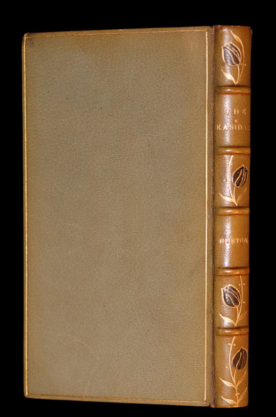 1923 Rare Limited Edition bound in Morocco - Richard Burton's KASÎDAH Of Haji Abdu El-Yezdi.