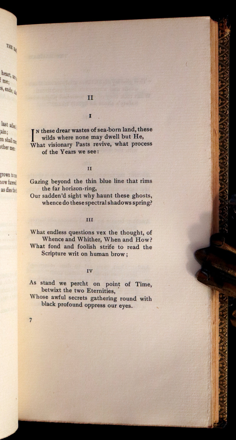 1923 Rare Limited Edition bound in Morocco - Richard Burton's KASÎDAH Of Haji Abdu El-Yezdi.