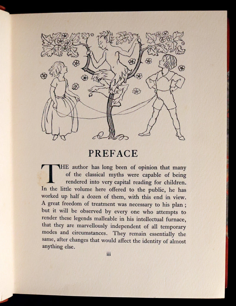 1922 Rare First Edition - A WONDER BOOK by Nathaniel Hawthorne illustrated by Arthur RACKHAM.