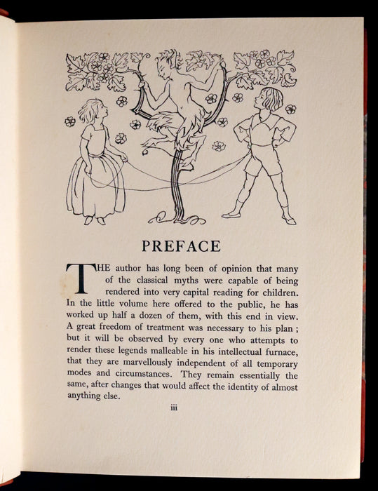 1922 Rare First Edition - A WONDER BOOK by Nathaniel Hawthorne illustrated by Arthur RACKHAM.