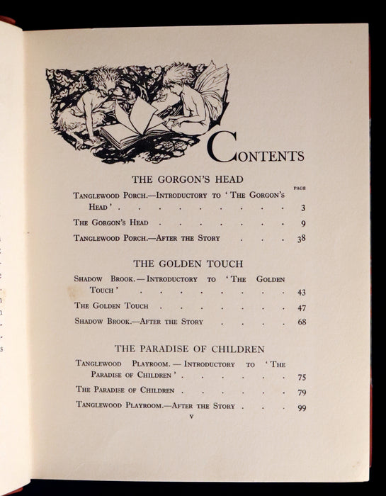 1922 Rare First Edition - A WONDER BOOK by Nathaniel Hawthorne illustrated by Arthur RACKHAM.