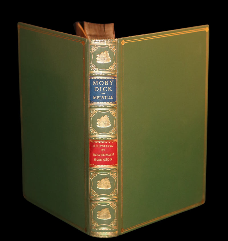 1943 Fine BAYNTUN Binding - MOBY DICK or The Whale by Melville, illustrated by Boardman Robinson.