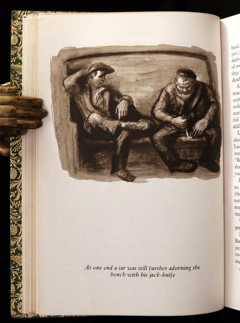 1943 Fine BAYNTUN Binding - MOBY DICK or The Whale by Melville, illustrated by Boardman Robinson.