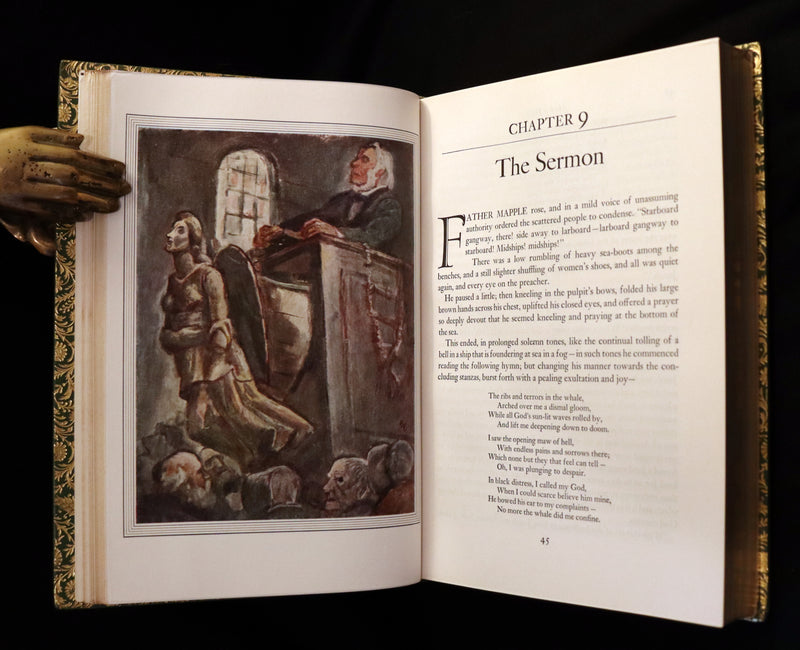 1943 Fine BAYNTUN Binding - MOBY DICK or The Whale by Melville, illustrated by Boardman Robinson.