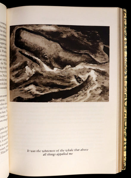 1943 Fine BAYNTUN Binding - MOBY DICK or The Whale by Melville, illustrated by Boardman Robinson.