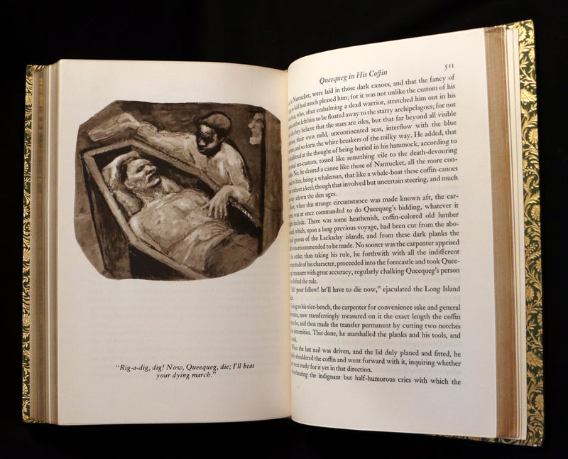 1943 Fine BAYNTUN Binding - MOBY DICK or The Whale by Melville, illustrated by Boardman Robinson.