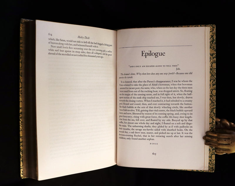 1943 Fine BAYNTUN Binding - MOBY DICK or The Whale by Melville, illustrated by Boardman Robinson.
