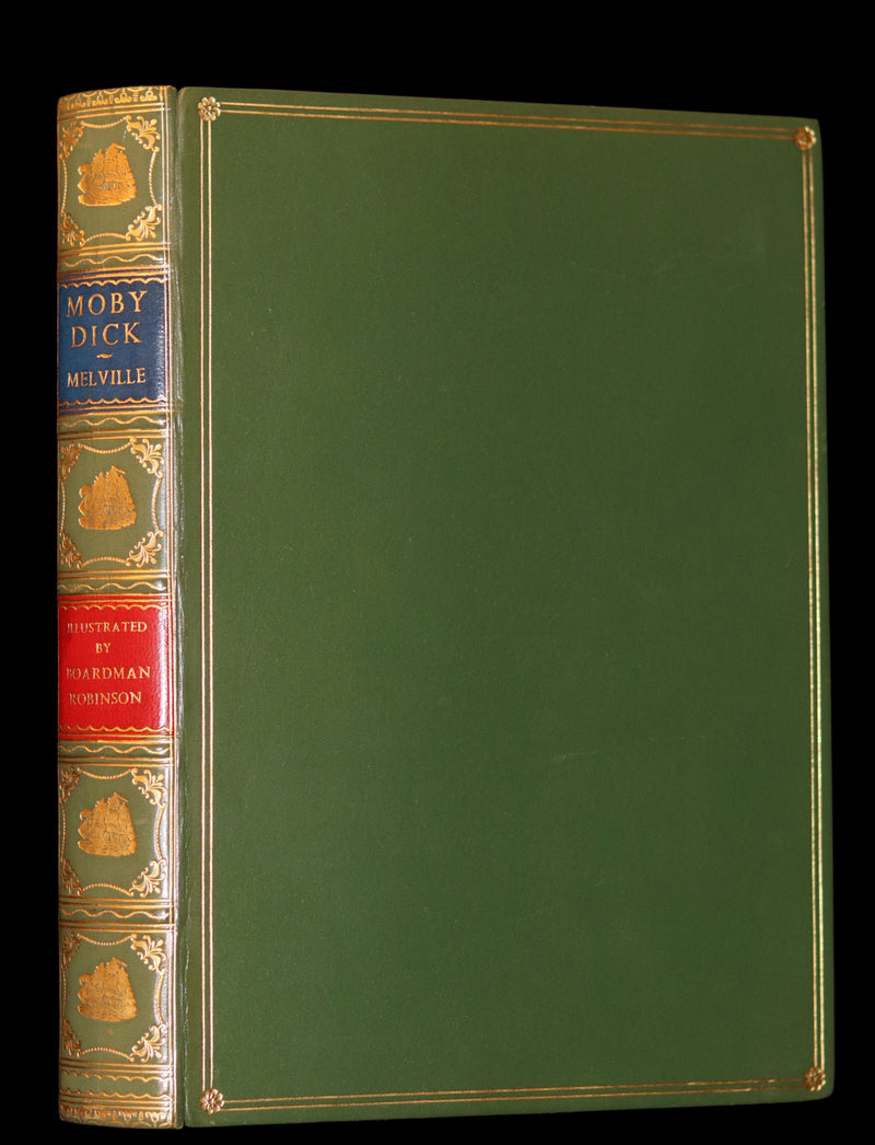1943 Fine BAYNTUN Binding - MOBY DICK or The Whale by Melville, illustrated by Boardman Robinson.