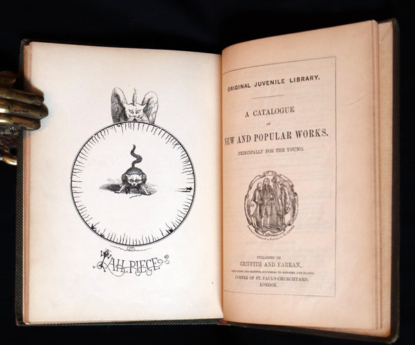 1863 Scarce First Edition - THE NINE LIVES OF A CAT - Tale of Wonder illustrated by Charles H. Bennett.