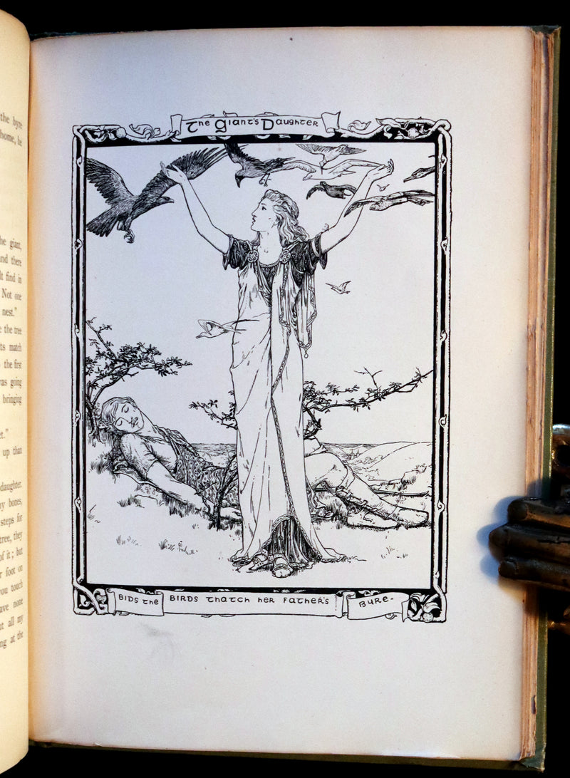 1892 Rare First Edition - CELTIC FAIRY TALES by J. Jacobs Illustrated by J.D. Batten.