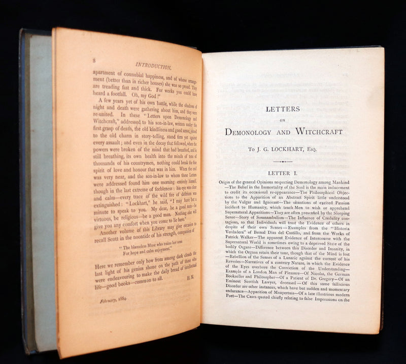 1884 Rare Edition - Demonology & Witchcraft - WITCHES & FAIRIES by Sir Walter Scott.