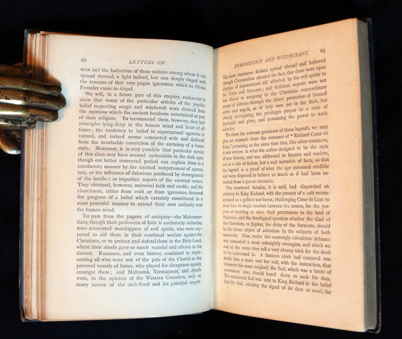 1884 Rare Edition - Demonology & Witchcraft - WITCHES & FAIRIES by Sir Walter Scott.