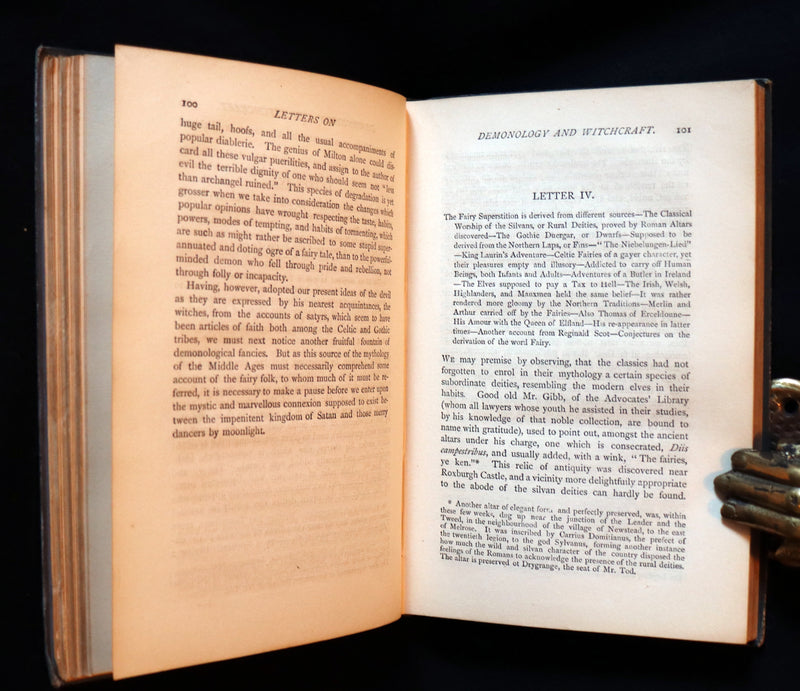 1884 Rare Edition - Demonology & Witchcraft - WITCHES & FAIRIES by Sir Walter Scott.