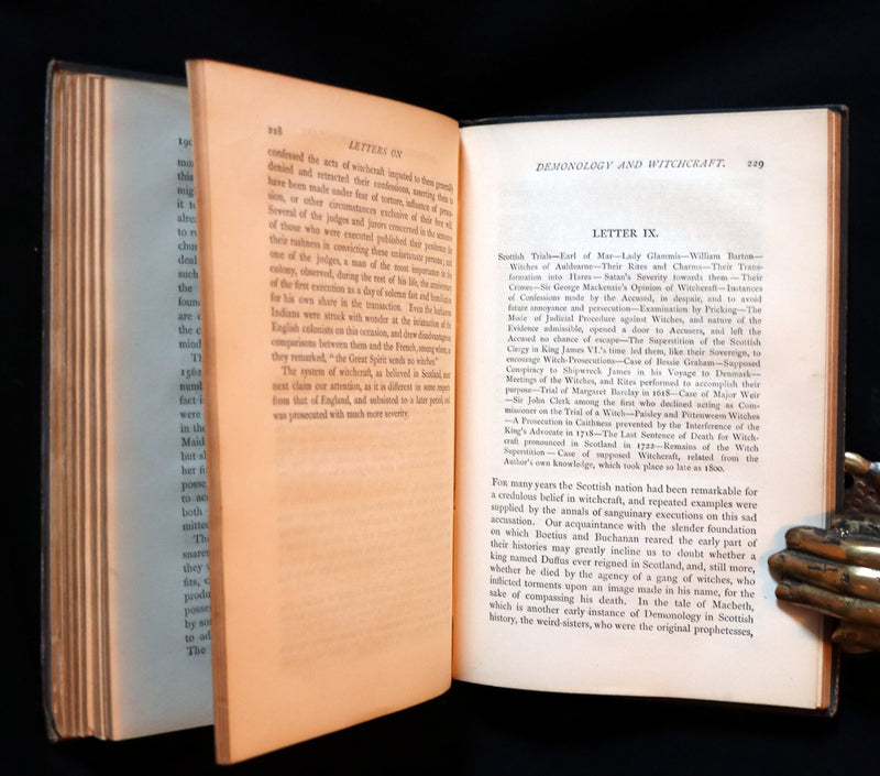 1884 Rare Edition - Demonology & Witchcraft - WITCHES & FAIRIES by Sir Walter Scott.