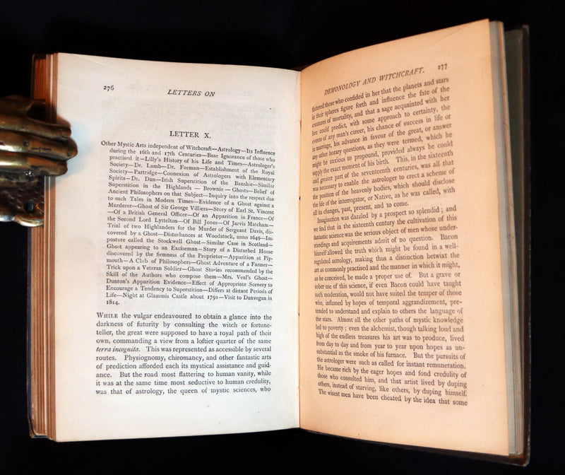 1884 Rare Edition - Demonology & Witchcraft - WITCHES & FAIRIES by Sir Walter Scott.