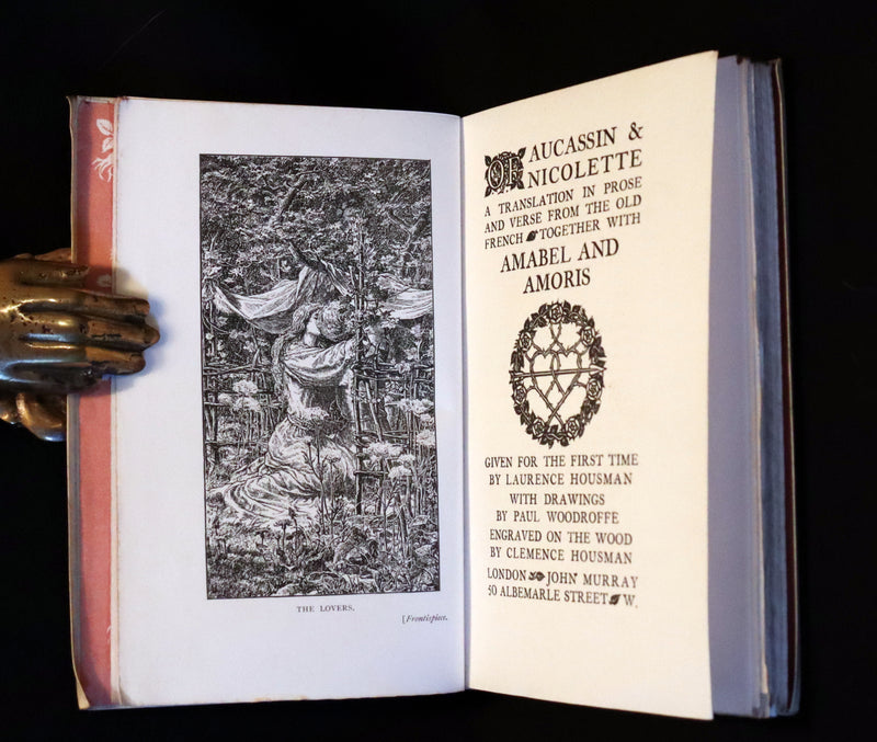1902 First Housman Edition - MEDIEVAL HISTORY of Aucassin & Nicolette. Knighthood and Chivalry.