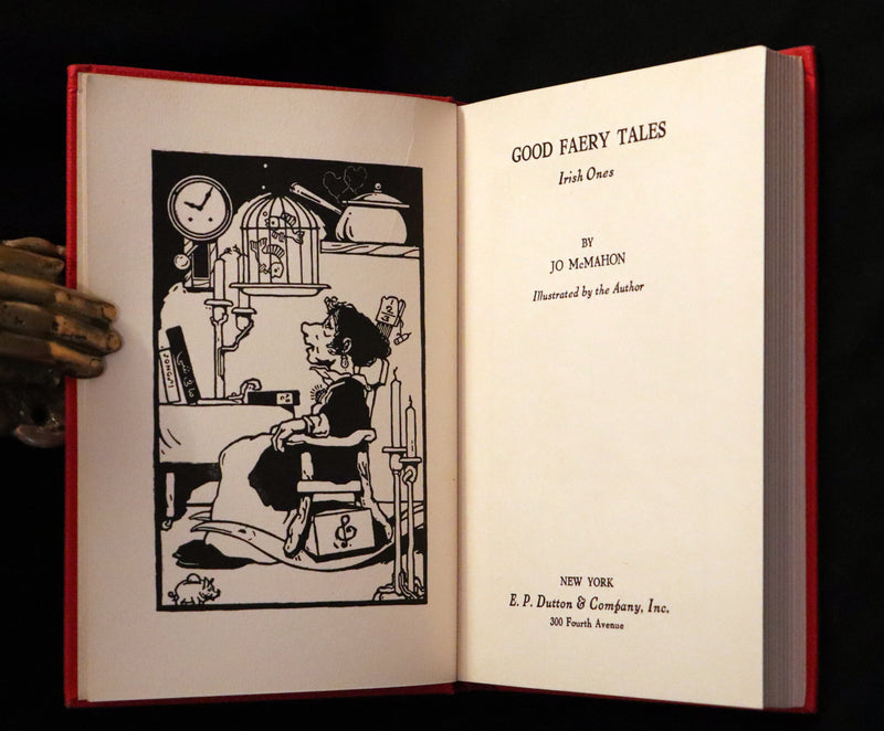1929 Scarce First Edition - Good Faery (Fairy) Tales - Irish Ones by Jo McMahon Illustrated.