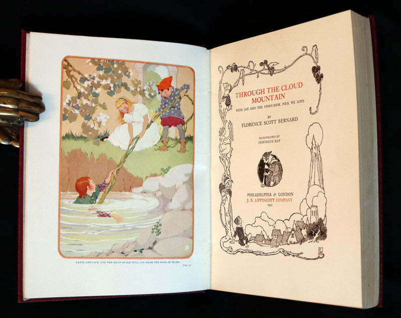 1922 First Edition with Dust jacket - Through the Cloud Mountain Illustrated by Gertrude Kay.