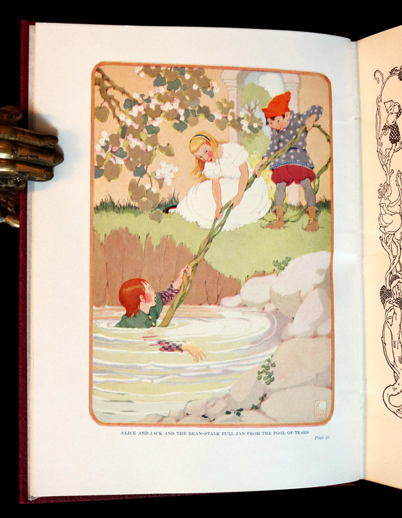 1922 First Edition with Dust jacket - Through the Cloud Mountain Illustrated by Gertrude Kay.