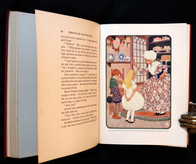 1922 First Edition with Dust jacket - Through the Cloud Mountain Illustrated by Gertrude Kay.