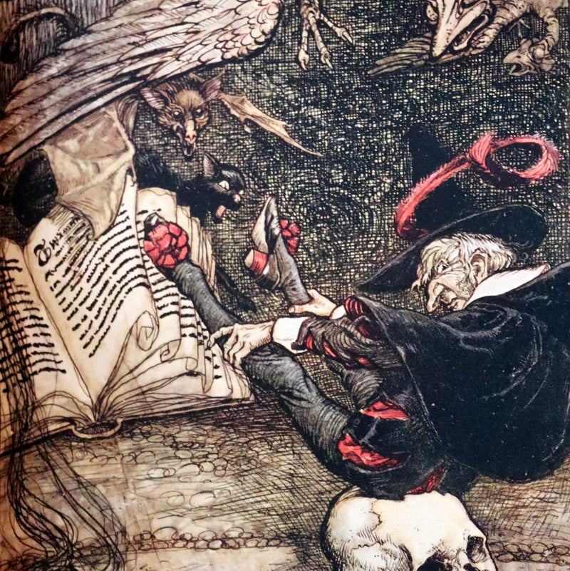 1907 Rare Rackham First Edition bound by Bayntun - The INGOLDSBY LEGENDS or Mirth & Marvels.