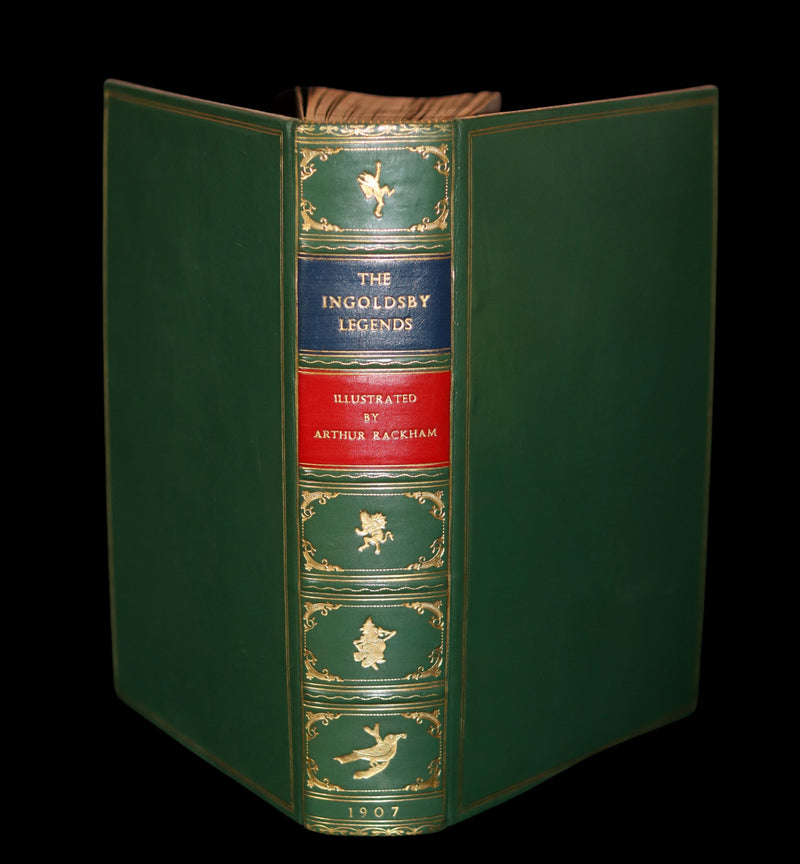 1907 Rare Rackham First Edition bound by Bayntun - The INGOLDSBY LEGENDS or Mirth & Marvels.