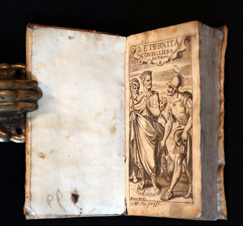 1664 Scarce Italian Vellum Book - Jesuit Daniello Bartoli - L’Eternita Consigliera (Eternity as Counselor).