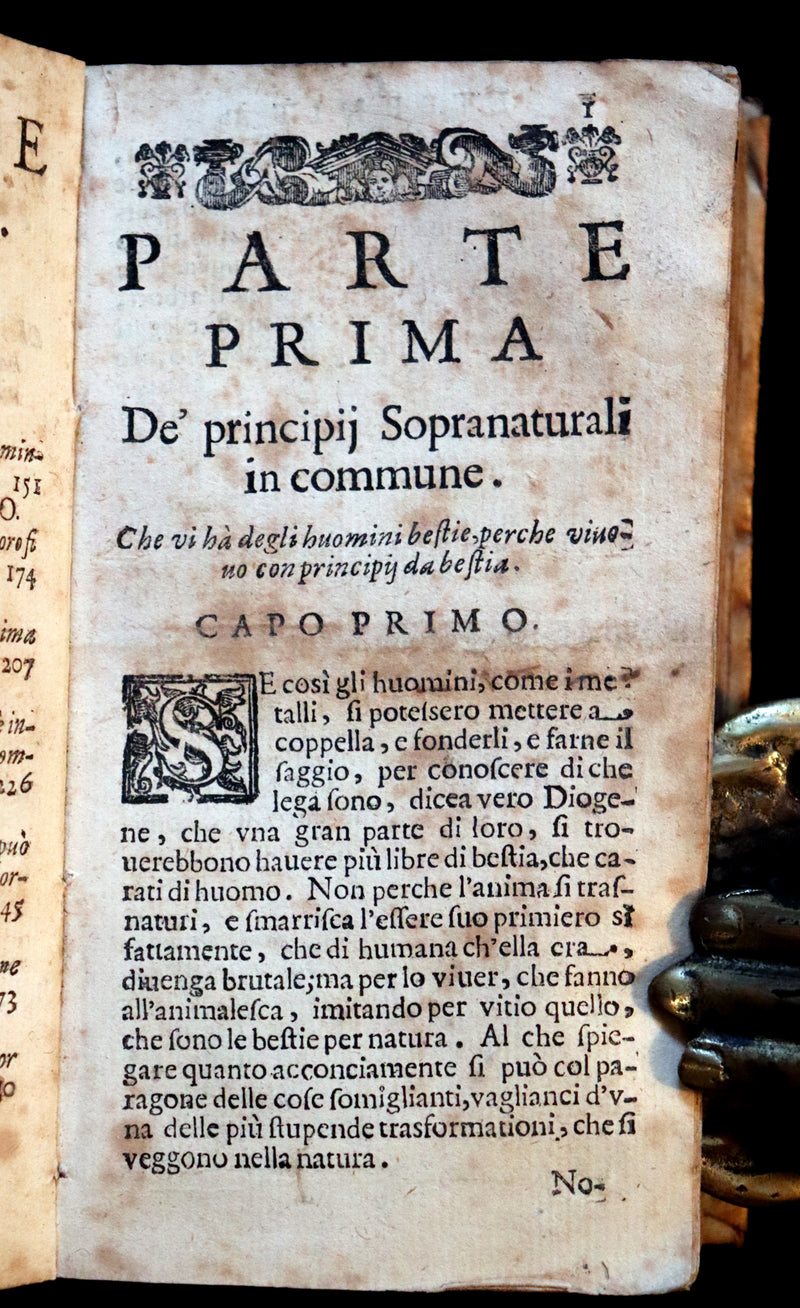 1664 Scarce Italian Vellum Book - Jesuit Daniello Bartoli - L’Eternita Consigliera (Eternity as Counselor).